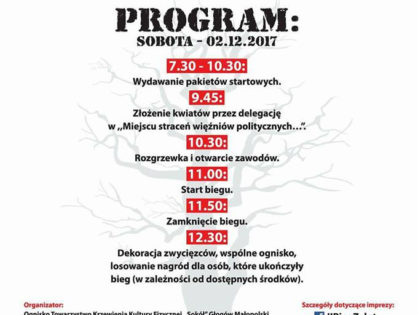 II Bieg Zeloty w Głogowie Młp. na 5km – 2.12.2017